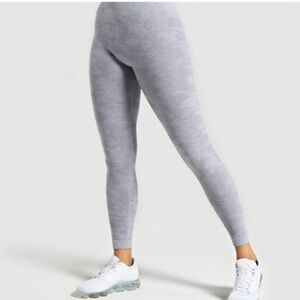 Gymshark Adapt Camo Seamless Leggings Light Grey M